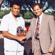 Arnold Beizer Gives Muhammad Ali Liberty Bell